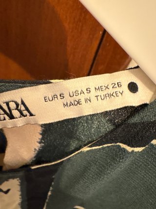 Vestido Zara estampado