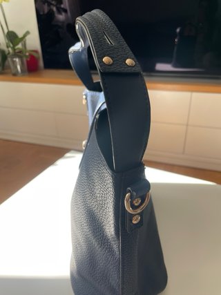 Bolso Vintage Azul Dorado