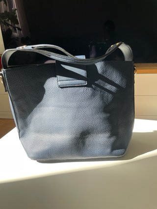 Bolso Vintage Azul Dorado