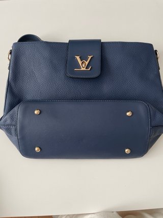 Bolso Vintage Azul Dorado