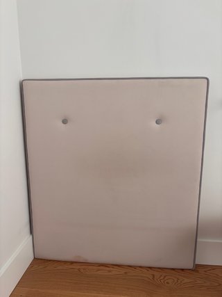 2 Cabeceros Cama 90 Beige/Gris
