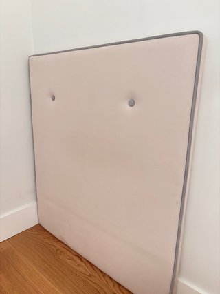 2 Cabeceros Cama 90 Beige/Gris