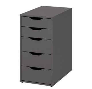 Cajonera Alex Ikea con Ruedas Gris