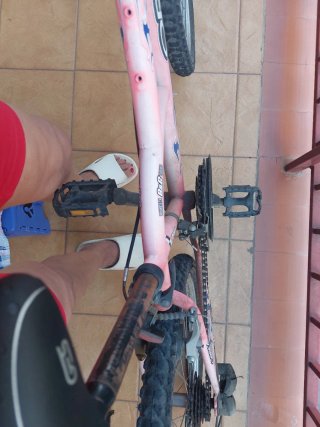 Bici donna rosa, sedile normale, taglia 35, 50 cm