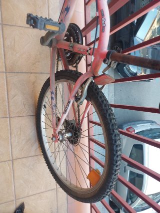 Bici donna rosa, sedile normale, taglia 35, 50 cm