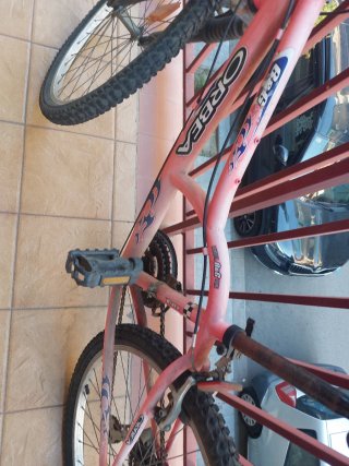 Bici donna rosa, sedile normale, taglia 35, 50 cm