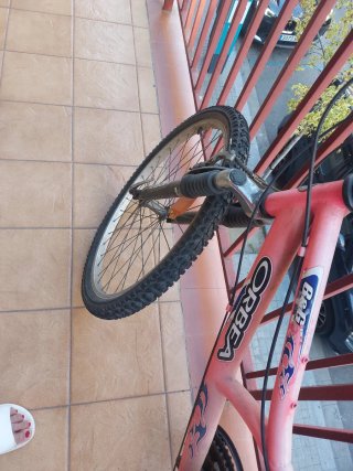 Bici donna rosa, sedile normale, taglia 35, 50 cm