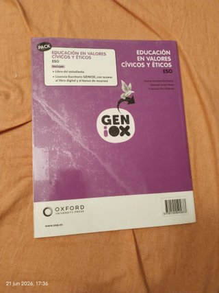 Educación en Valores Cívicos y Éticos ESO. Libr...