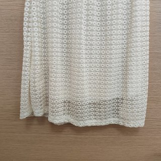 Abito pizzo floreale viscosa S-M