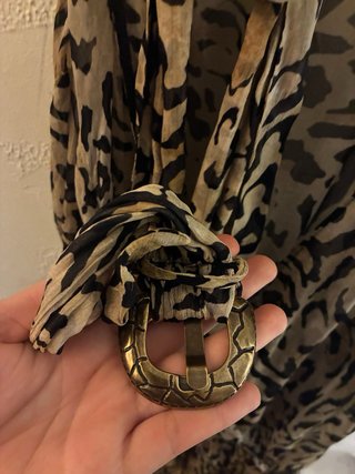 Vestido Leopardo Zara Talla Única