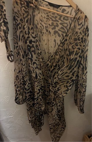 Vestido Leopardo Zara Talla Única