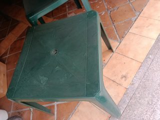 Mesa de jardín o terraza