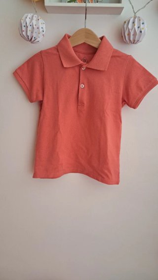 Polo coral niño manga corta talla 4a