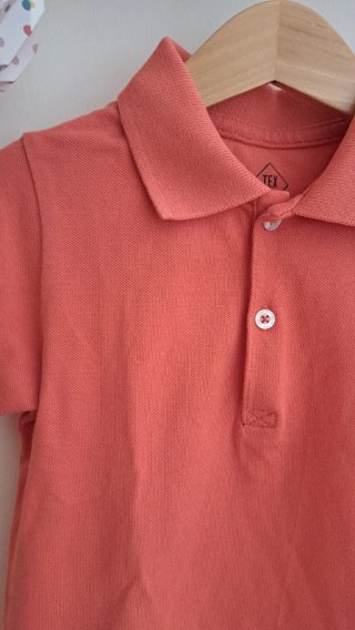 Polo coral niño manga corta talla 4a