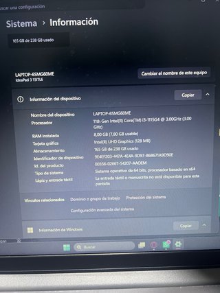 Portátil Intel Core i3 11ª Gen | 8GB RAM