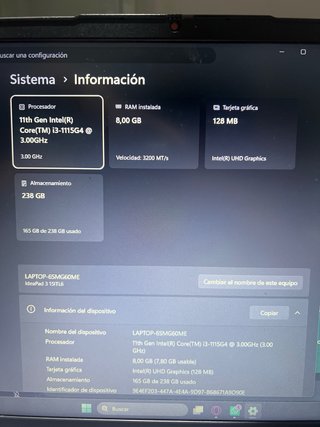 Portátil Intel Core i3 11ª Gen | 8GB RAM
