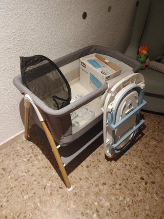Mini cuna bebé + accesorios extra