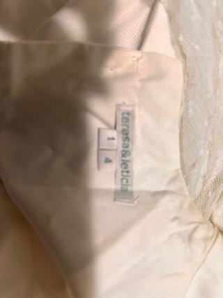 Vestido Comunión Niña Blanco Roto Talla 12-14 años