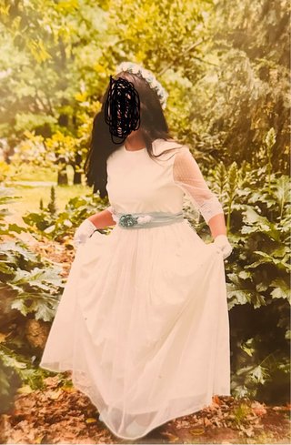 Vestido Comunión Niña Blanco Roto Talla 12-14 años