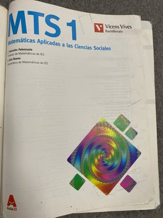 MTS 1, Matemáticas aplicadas a las ciencias soc...
