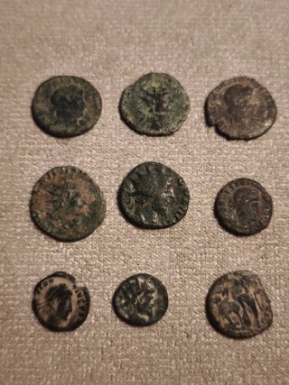 Lote monedas romanas bajo imperiales