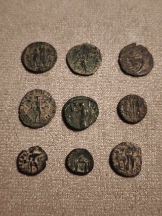 Lote monedas romanas bajo imperiales