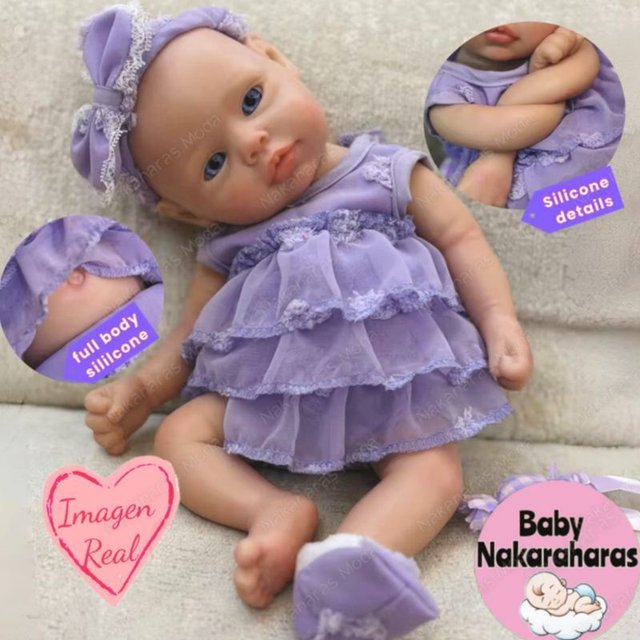 Bebé silicona flexible muñeca reborn