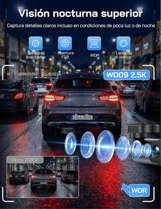 NUEVO! (30€) 2.5K Dashcam WiFi Mini Cámara Coche