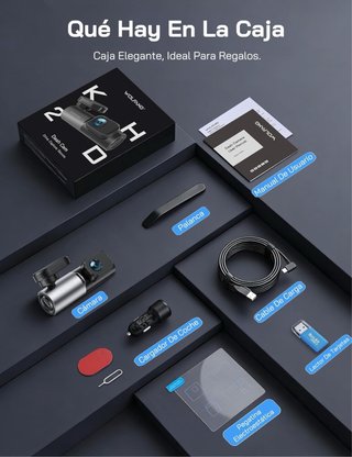 NUEVO! (30€) 2.5K Dashcam WiFi Mini Cámara Coche