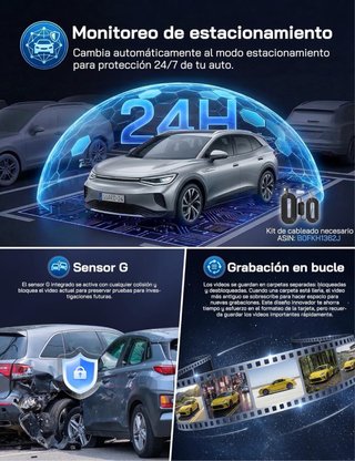 NUEVO! (30€) 2.5K Dashcam WiFi Mini Cámara Coche