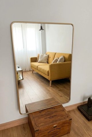 Espejo dorado Mid Century