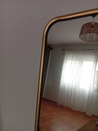 Espejo dorado Mid Century