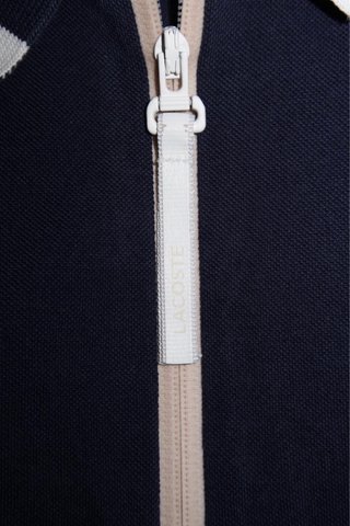 Polo Lacoste Azul Marino con Cremallera