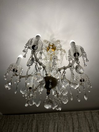 Lámpara de cristal de bohemia