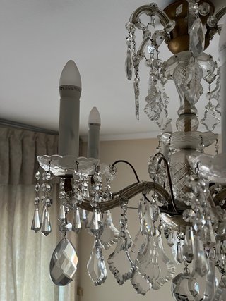 Lámpara de cristal de bohemia