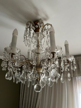 Lámpara de cristal de bohemia