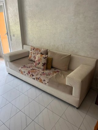 Sofá modular beige y blanco uno 2'80m, 2'40m,2'00.