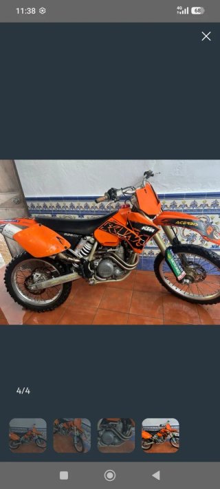KTM 520 Enduro/Motocross Naranja