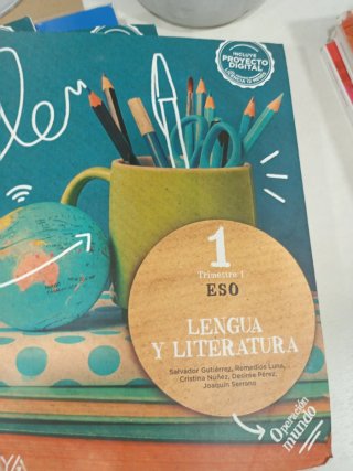 Libros Lengua y Literatura 1°ESO Anaya.