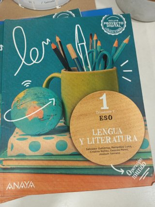 Libros Lengua y Literatura 1°ESO Anaya.
