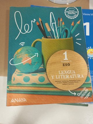 Libros Lengua y Literatura 1°ESO Anaya.