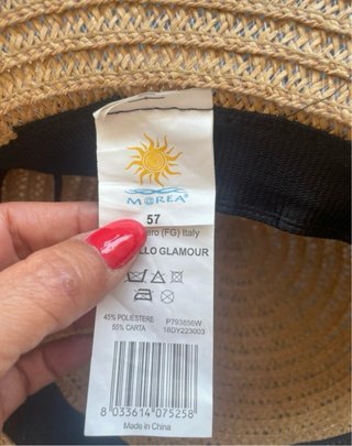 Cappello di paglia donna con nastro