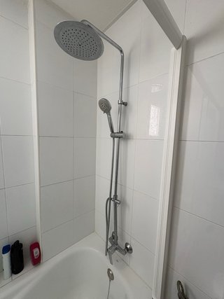 Bañera y mampara de cristal