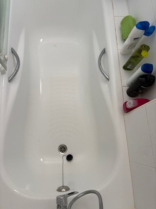 Bañera y mampara de cristal