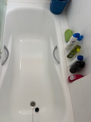 Bañera y mampara de cristal