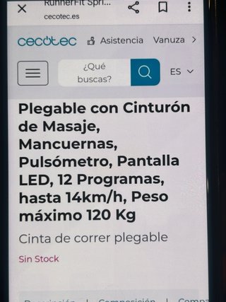 Cinta de correr Cecotec Dynamic Speed