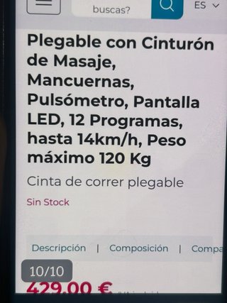 Cinta de correr Cecotec Dynamic Speed