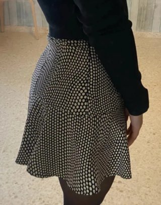Falda pantalón lunares talla 38
