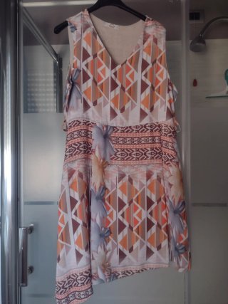 Abito donna fantasia geometrica