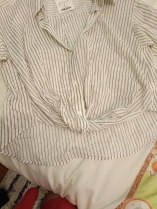 Camisa Zara Rayas Talla S